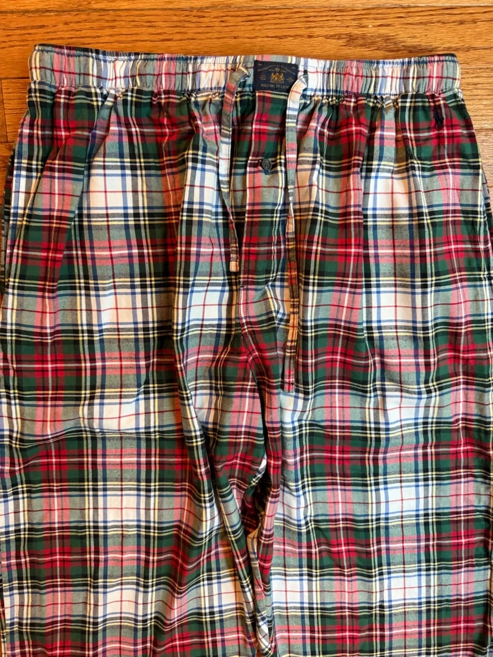 Polo Ralph Lauren Big Boys (Teen) $65 Red Plaid Cotton Lounge Pants Mens XL EUC